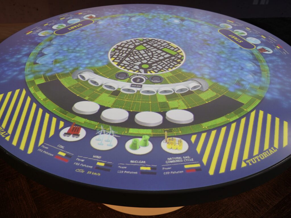 Interactive Display Table On Energy