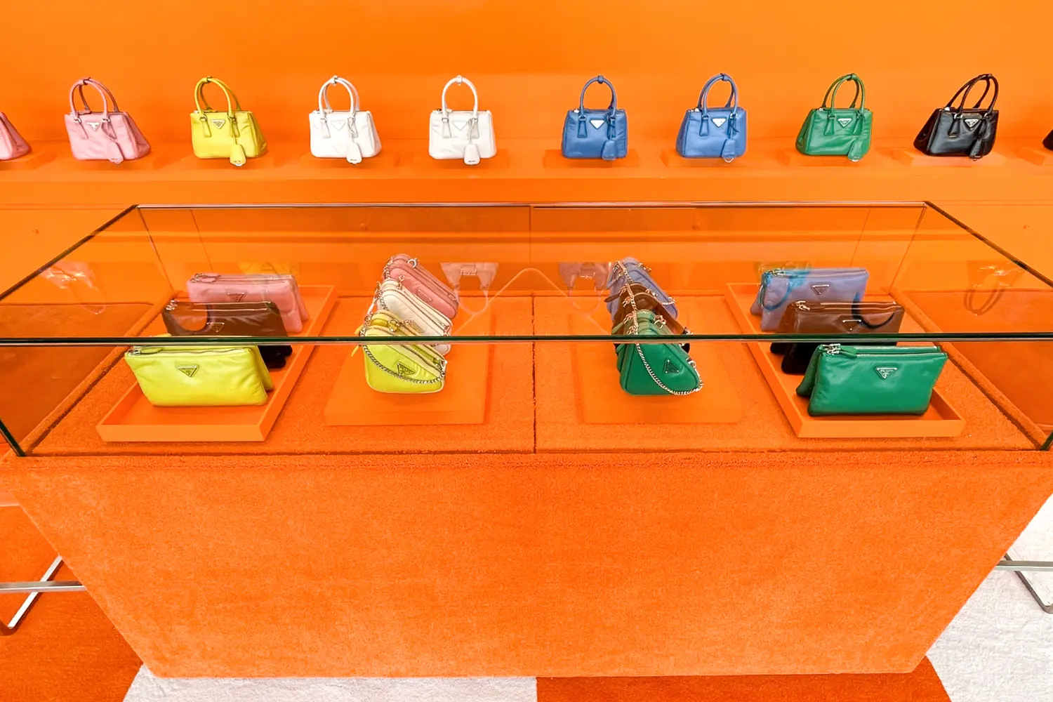 Prada Village Pop-Up Commercial Interior Close-Up