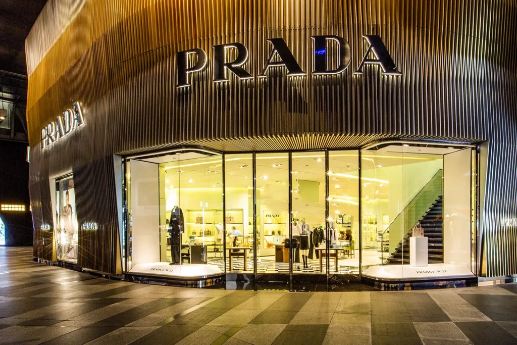 Prada Stories Window Display Store Facade