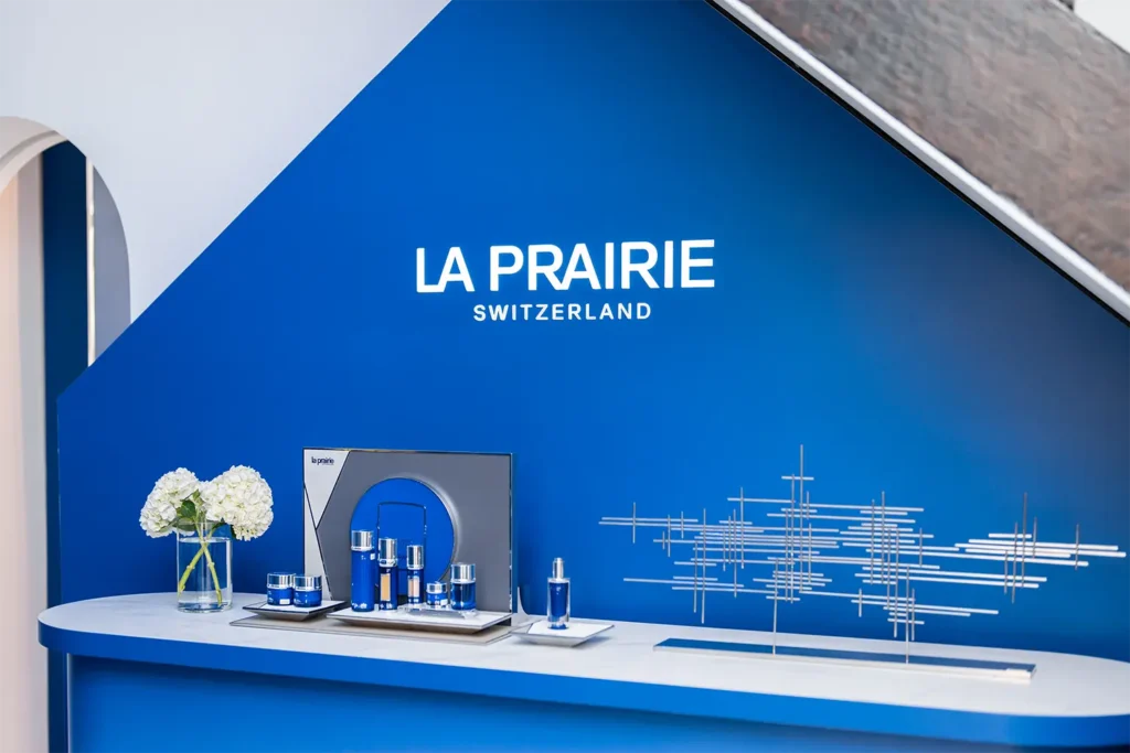La Prairie Cobalt House Private Experience Product Display
