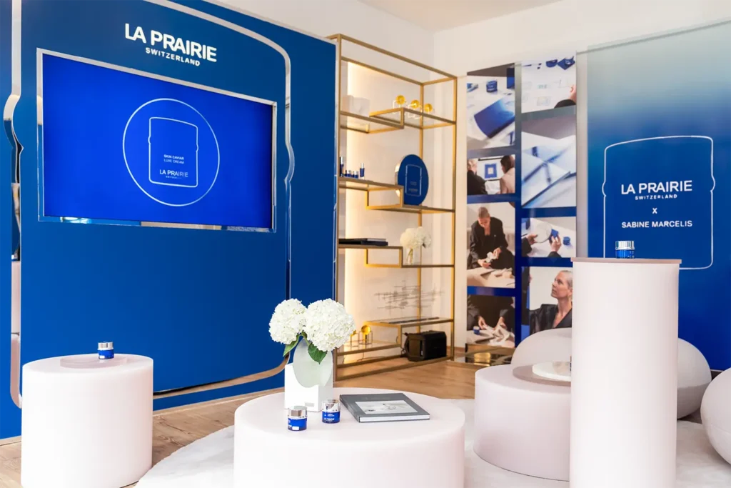 La Prairie Cobalt House Private Experience Interior Lounge Details