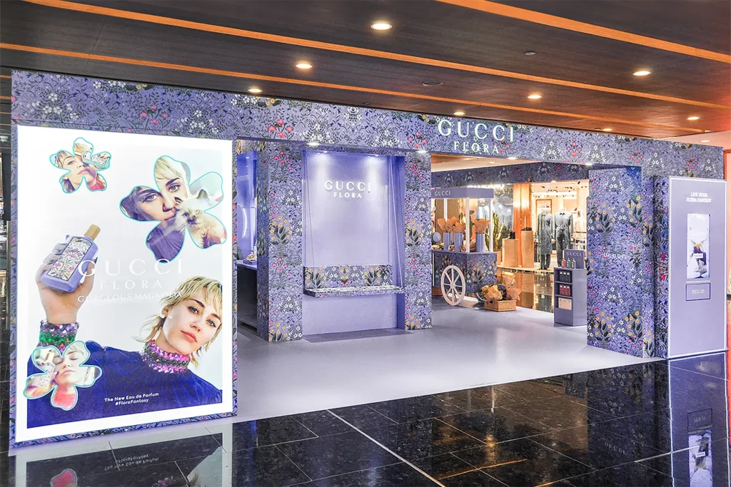 gucci flora shop experiential marketing singapore