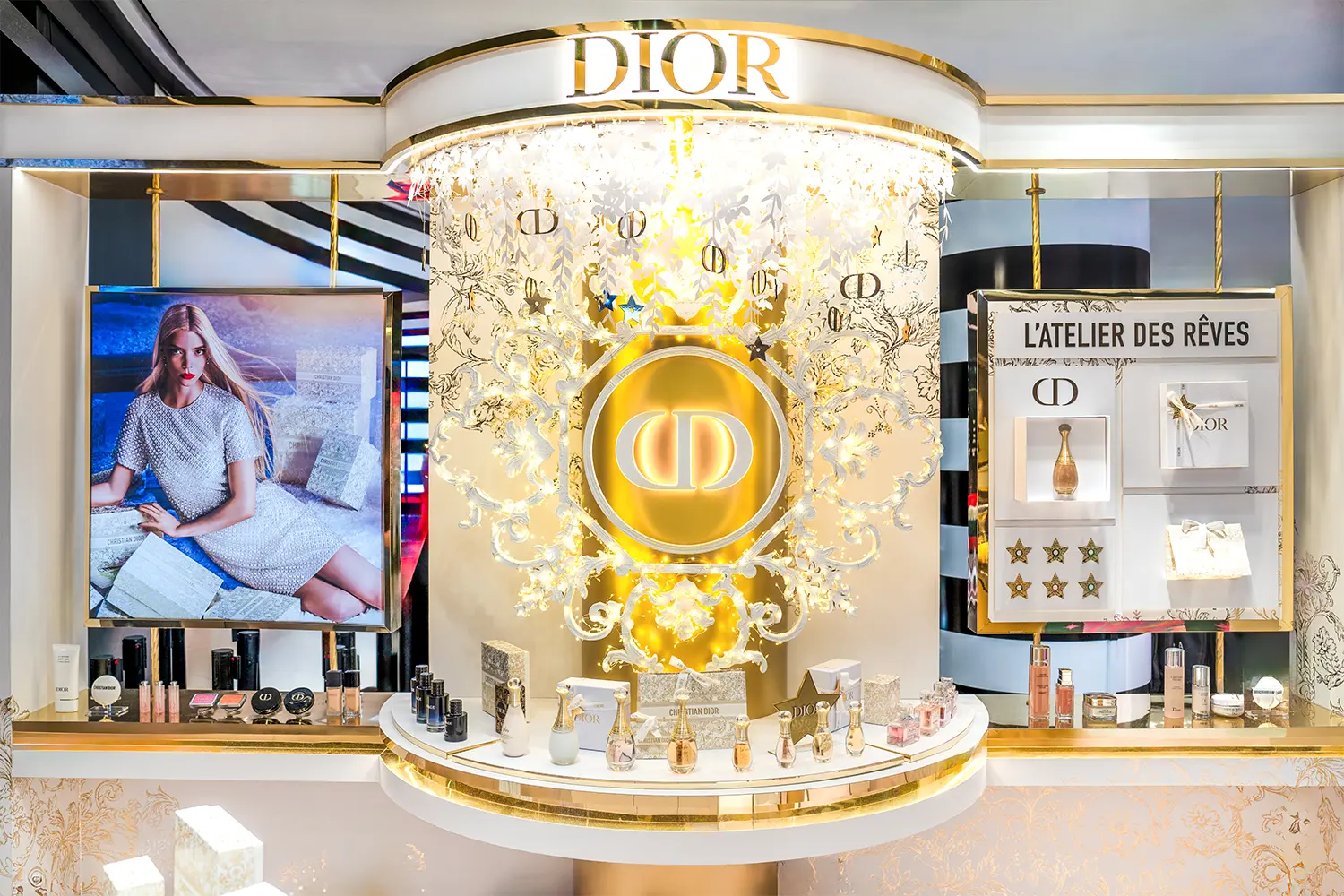 Dior Christmas at Sephora ION Main Feature Wall