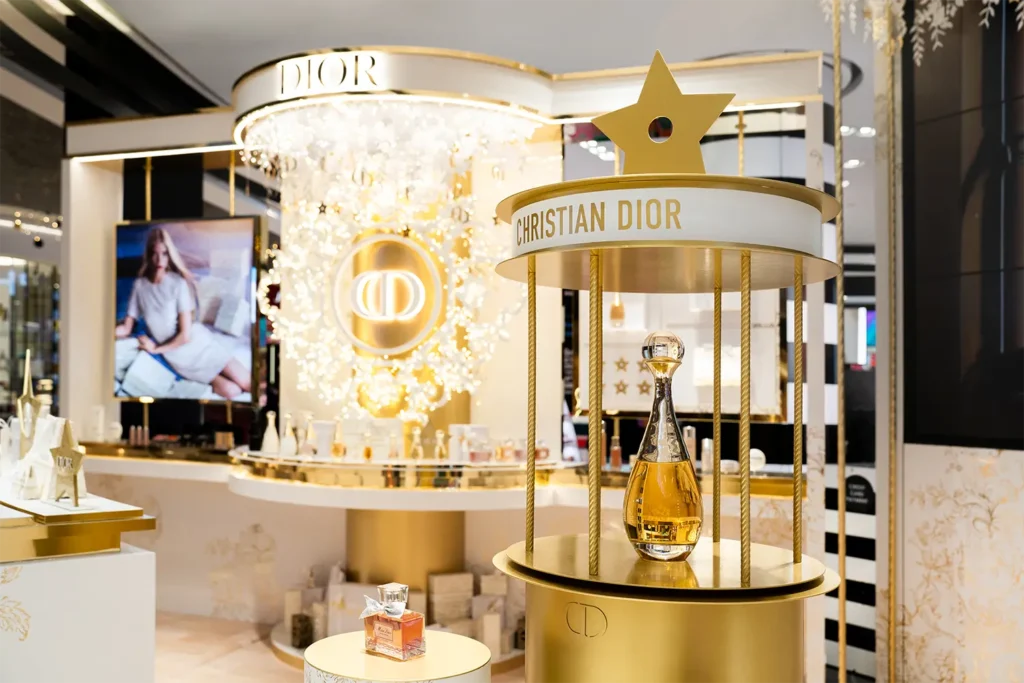 Dior Christmas at Sephora ION Podium Display Close-up