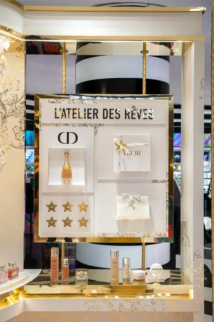 Dior Christmas at Sephora ION Suspended Display
