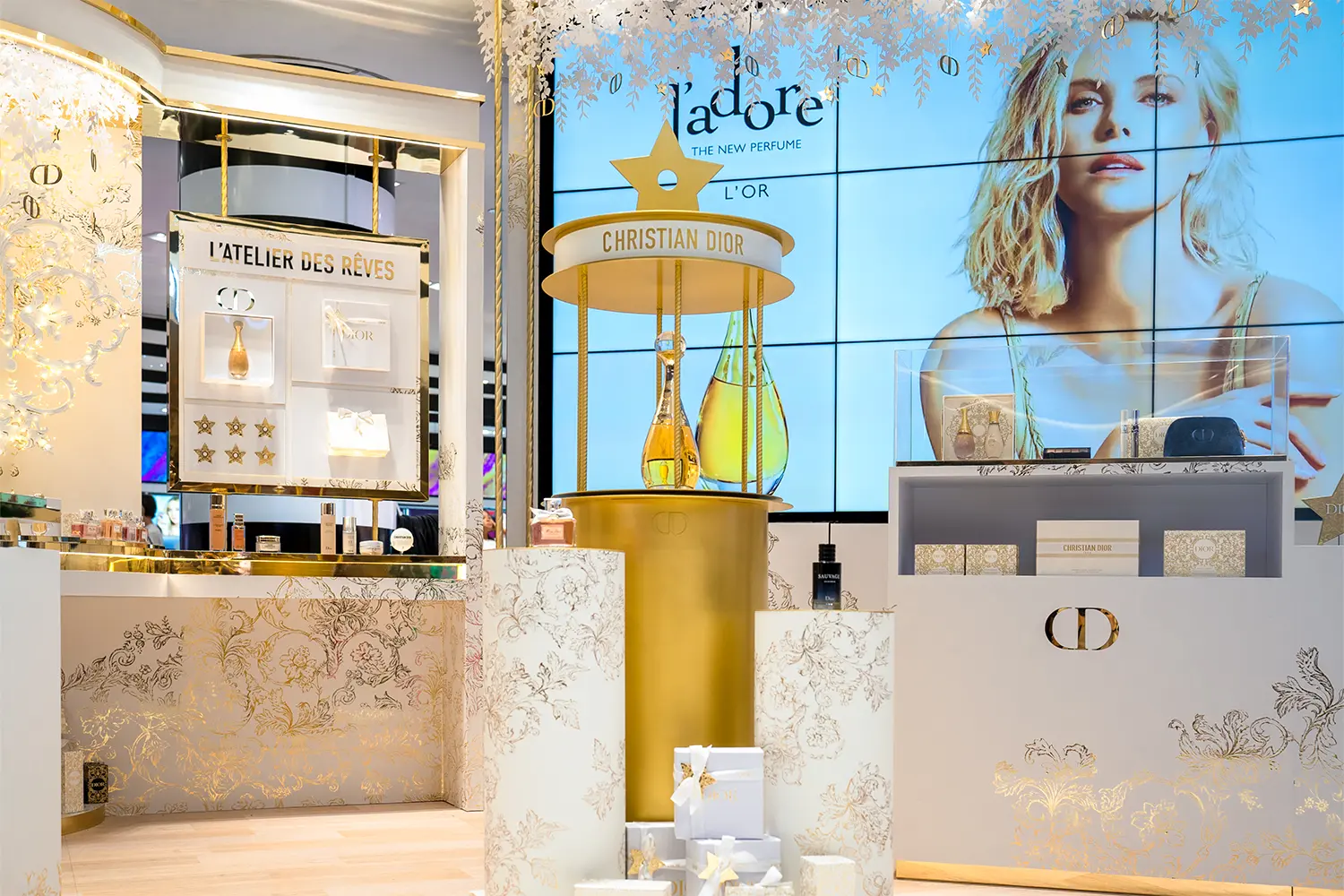 Dior Christmas at Sephora ION Main Podium Display