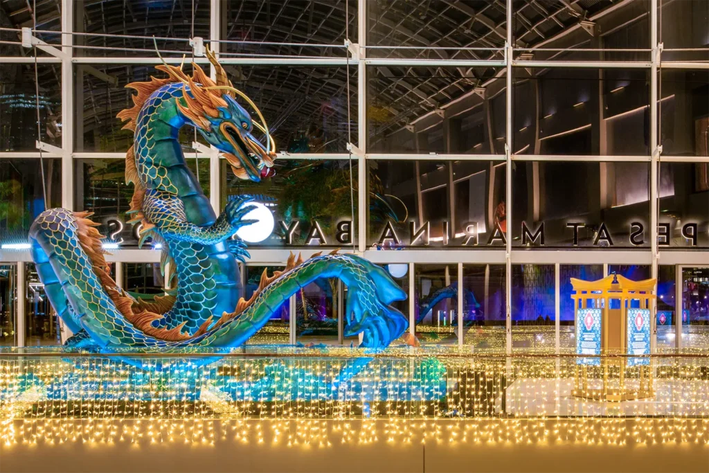Marina Bay Sands: Lunar New Year Décor ‘The Legend of the Dragon Gate’
