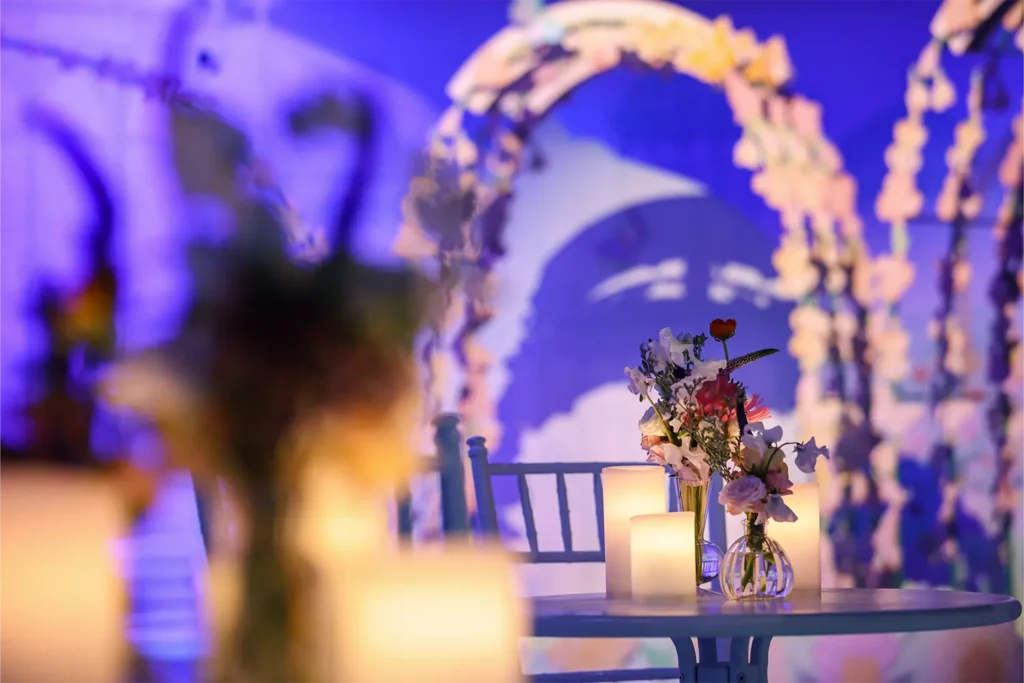 Van Cleef & Arpels ‘Imaginary Gardens’ Gala Dinner & Exhibition Event Interior Set-Up Close-Up