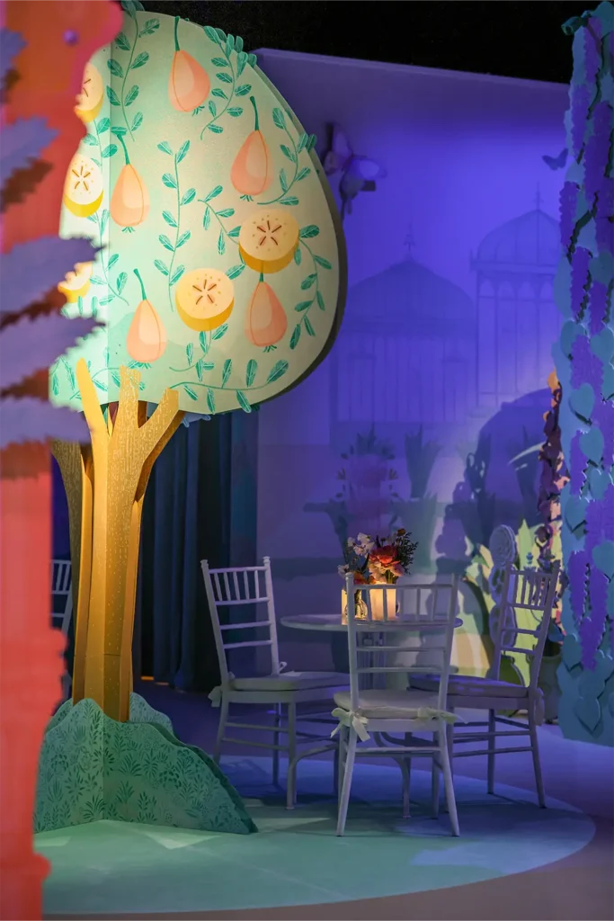 Van Cleef & Arpels ‘Imaginary Gardens’ Gala Dinner & Exhibition Event Interior Set-Up Close-Up