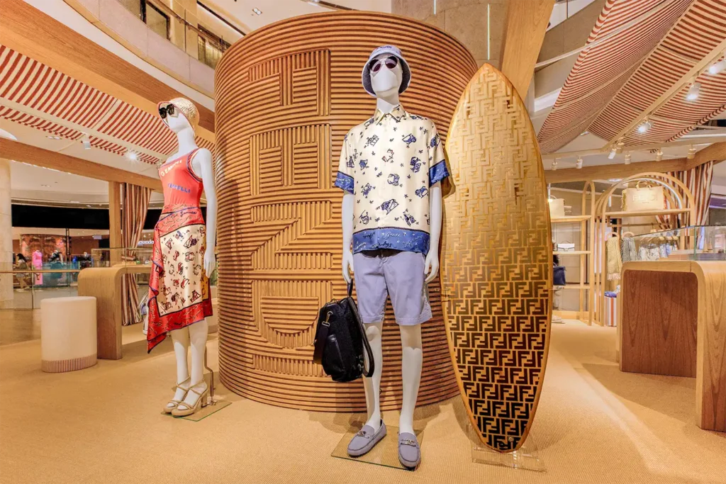 Fendi Astrology Summer Capsule Pop-Up Visual Merchandising Display