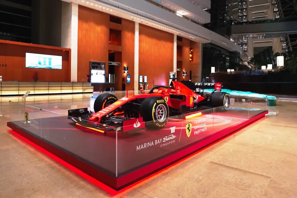 Marina Bay Sands Scuderia Ferrari Car Display