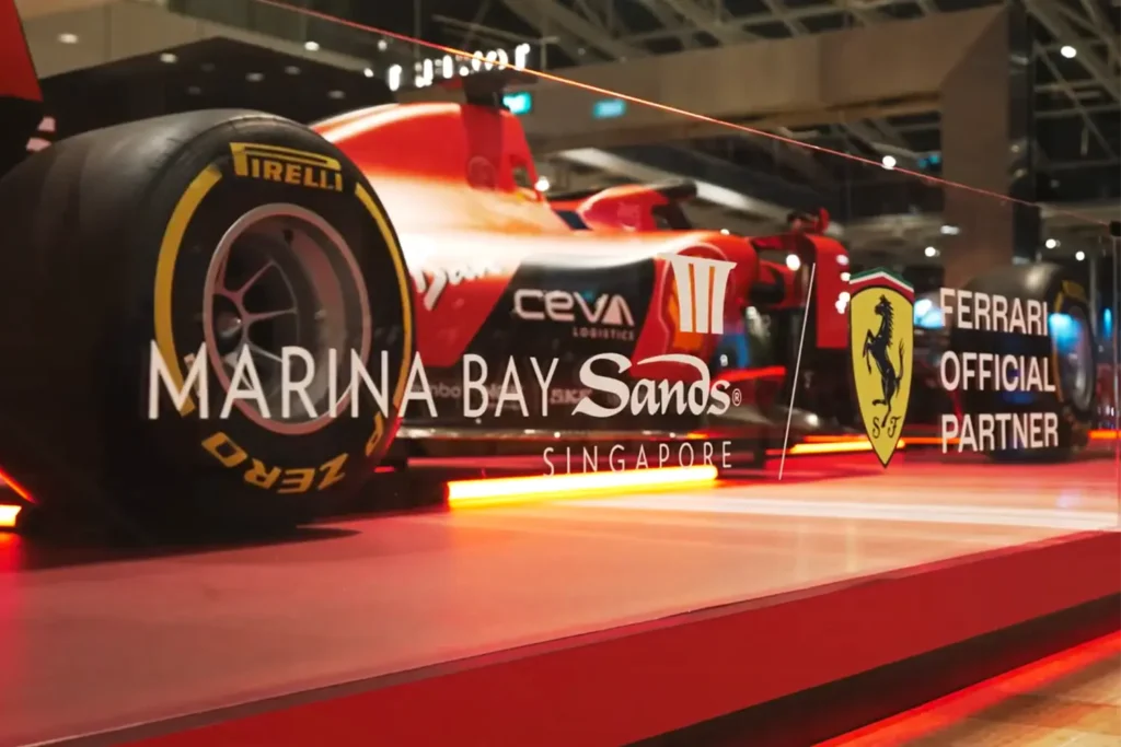 Marina Bay Sands Scuderia Ferrari Car Display