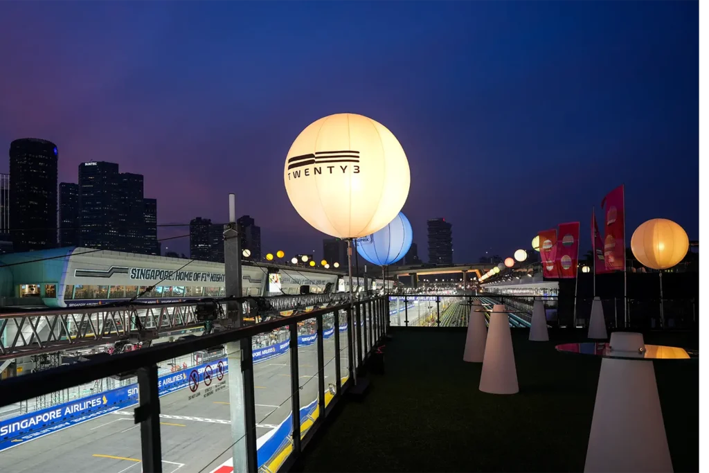 Dezign Format Twenty3 Hospitality Suite - 2024 Singapore Grand Prix Outdoor Roof Terrace