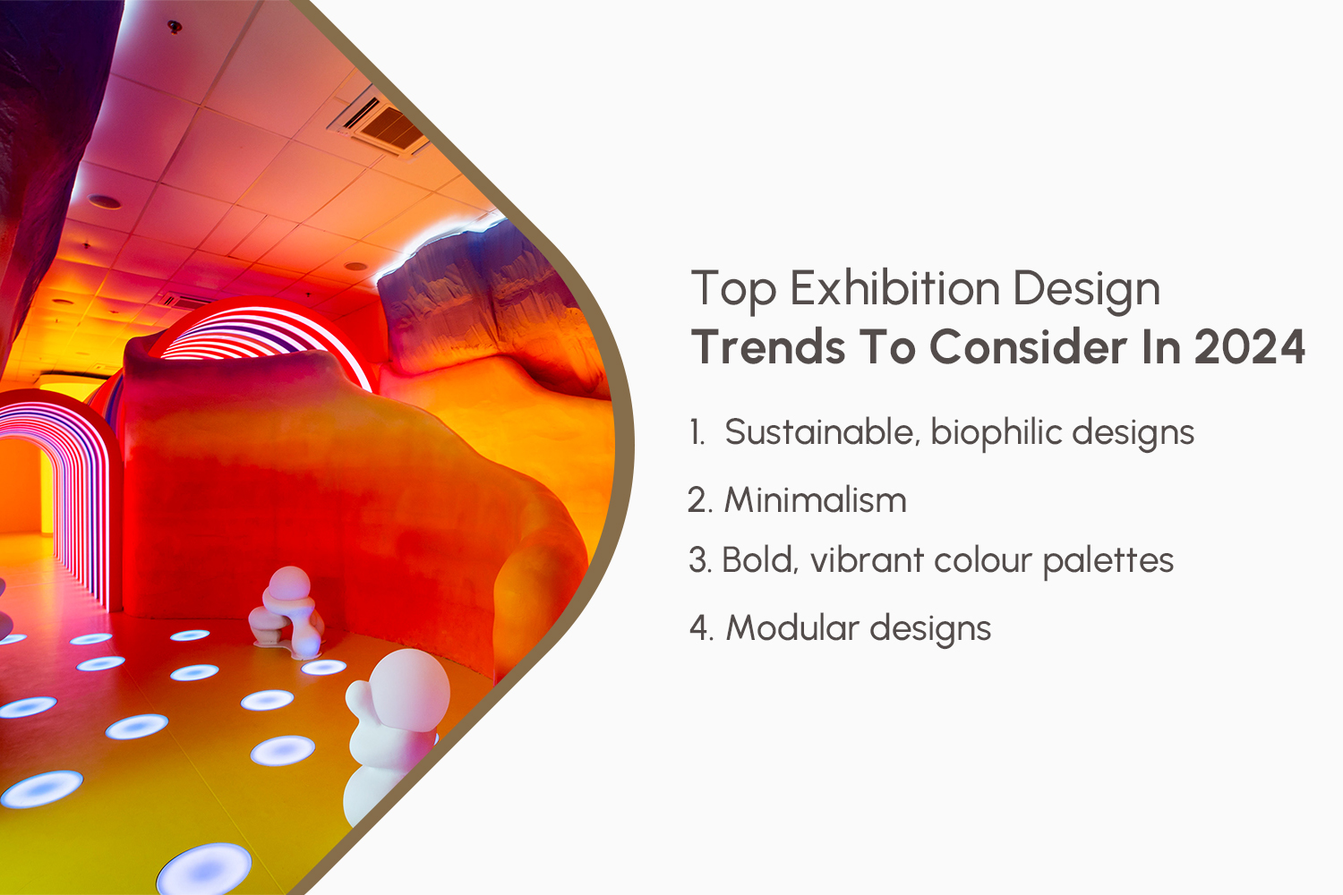 Infographic of Top Exhibition Design Trends to Consider in 2024