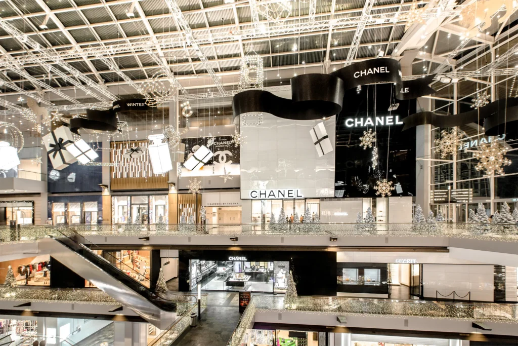 Marina Bay Sands Christmas Light-Up CHANEL Winter Tale