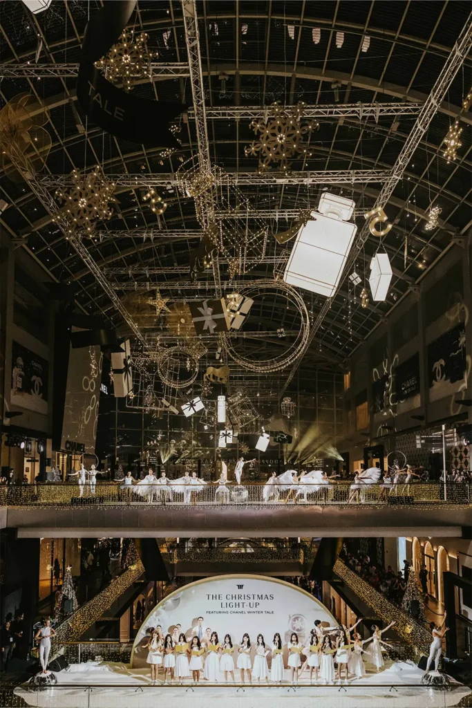 Marina Bay Sands Christmas Light-Up CHANEL Winter Tale