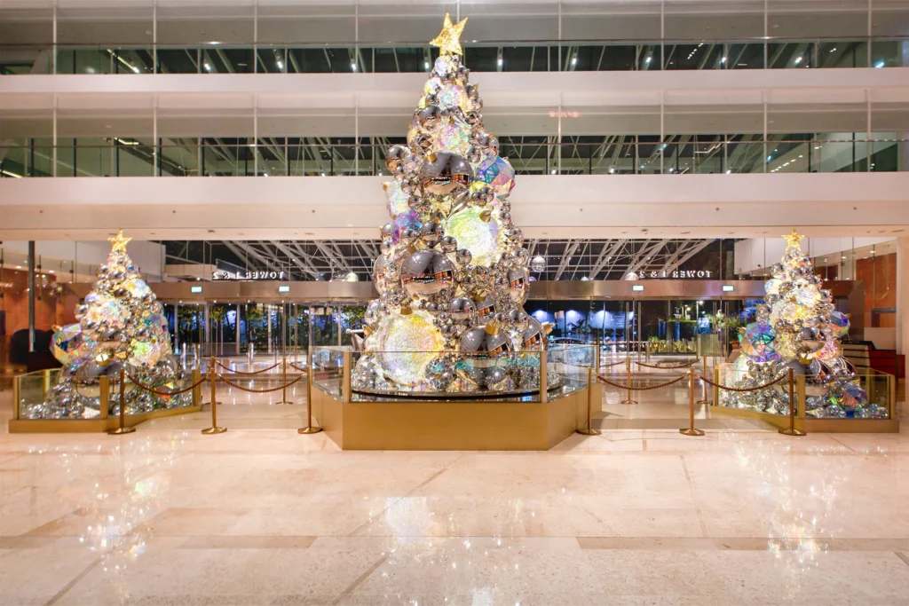 Marina Bay Sands Christmas Decor Hotel Lobby