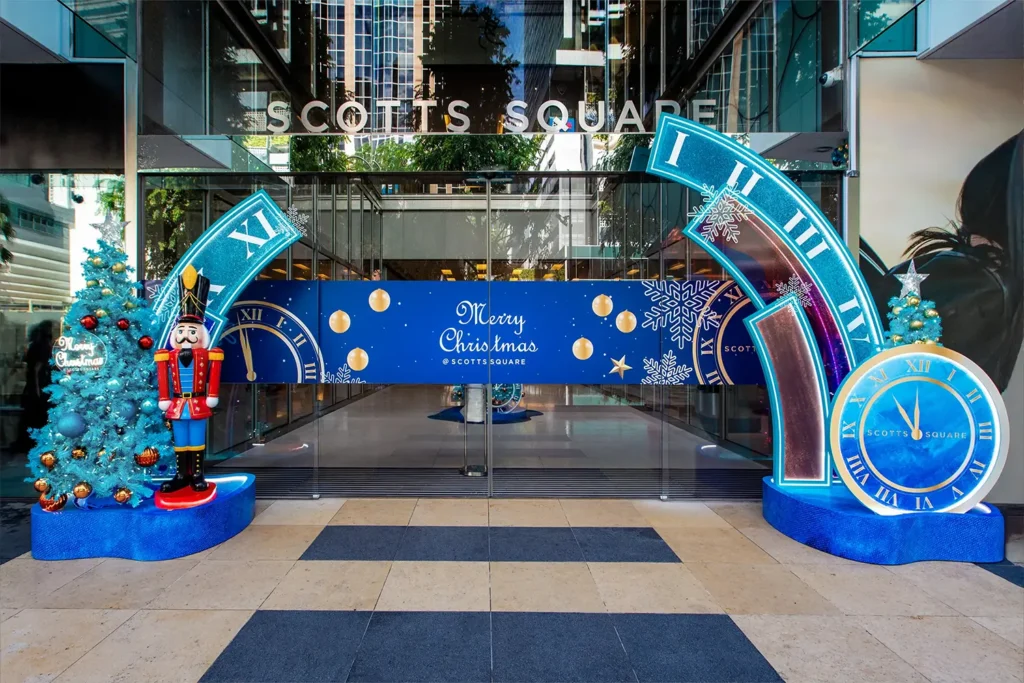 Scotts Square Festive Décor Christmas Entrance Nutcracker