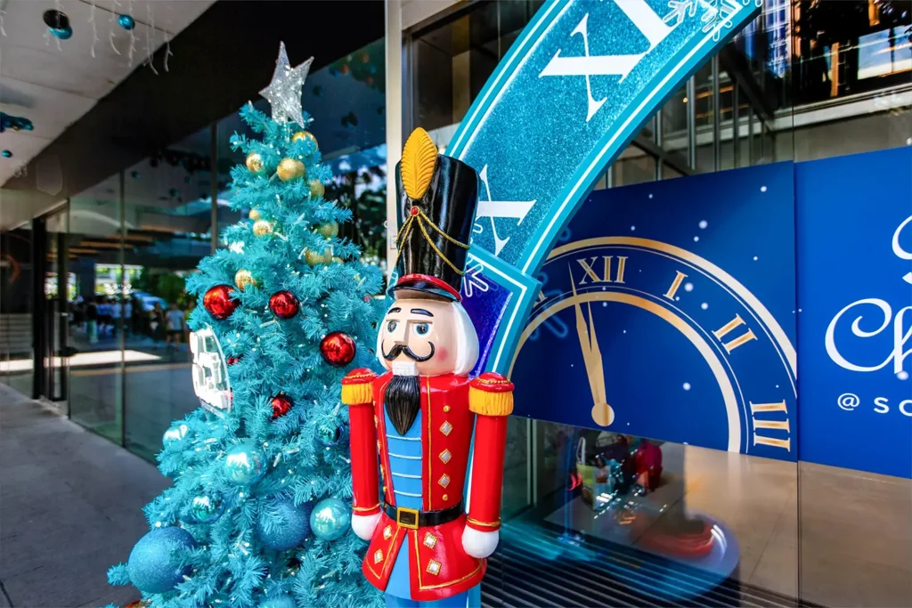 Scotts Square Festive Décor Christmas Entrance Nutcracker