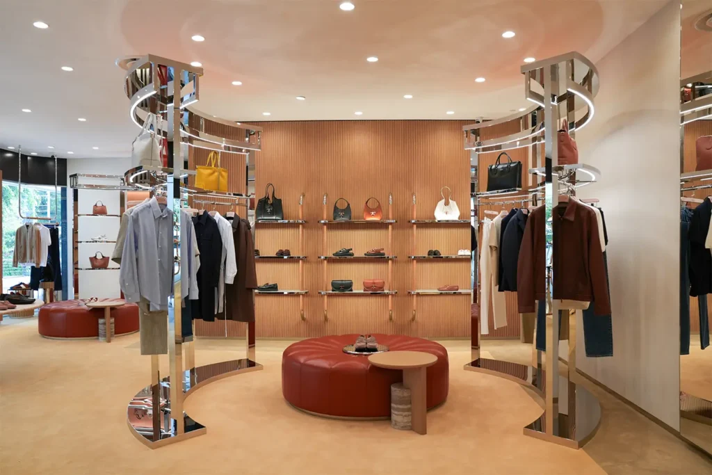 Tod's Pop-Up Boutique Commercial and Retail Fit-Out Footwear Accessories Clothes Outerwear