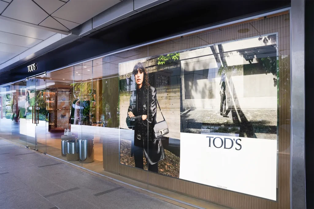 Tod's Pop-Up Boutique Commercial and Retail Fit-Out Store Front Entrance