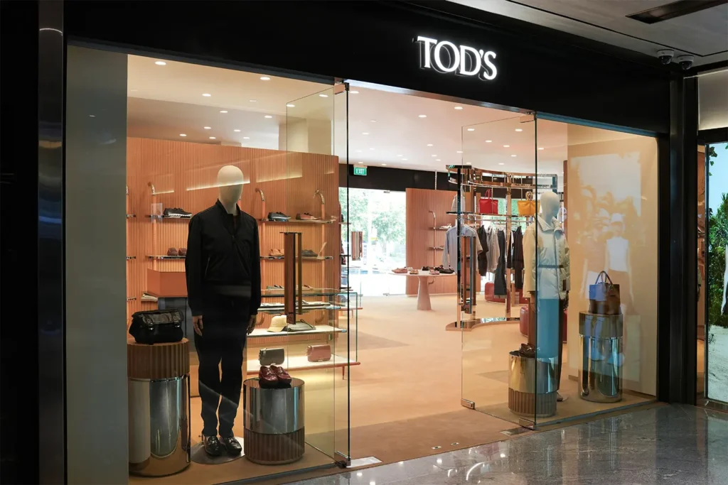 Tod's Pop-Up Boutique Commercial and Retail Fit-Out Store Front Entrance