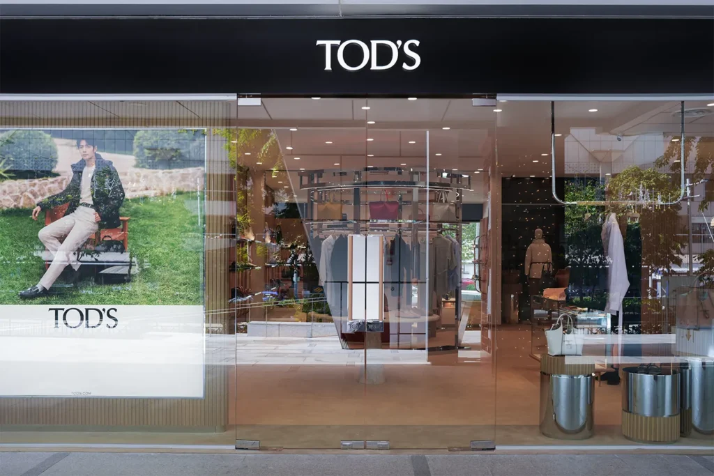 Tod's Pop-Up Boutique Commercial and Retail Fit-Out Store Front Entrance