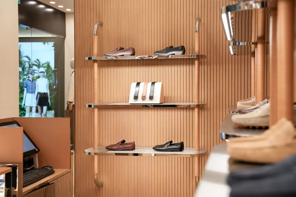 Tod's Pop-Up Boutique Commercial and Retail Fit-Out Point-Of-Sales POS Footwear