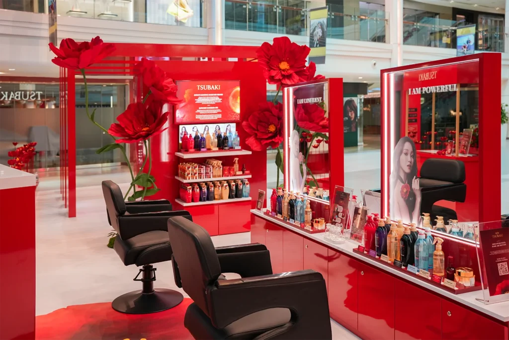 Tsubaki Camellia Courtyard Pop-Up Plaza Singapura Brand Activation