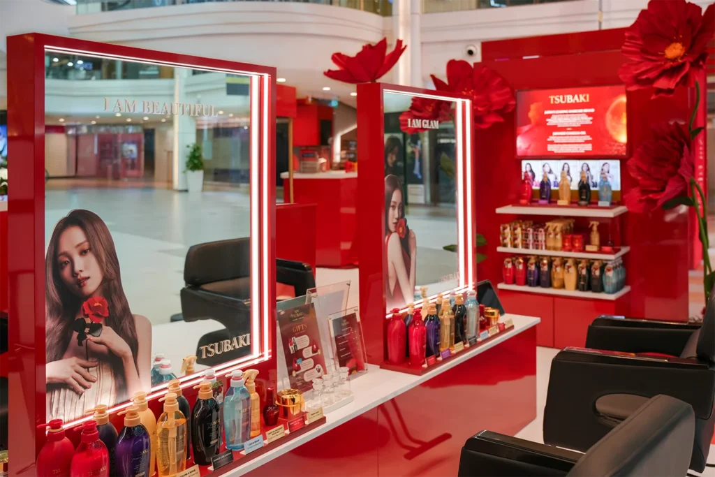 Tsubaki Camellia Courtyard Pop-Up Plaza Singapura Brand Activation
