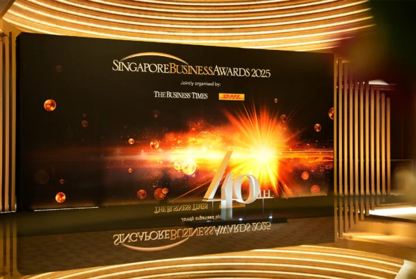SBA Singapore Business Awards 2025 Events Ritz Carlton Millenia Walk Banner