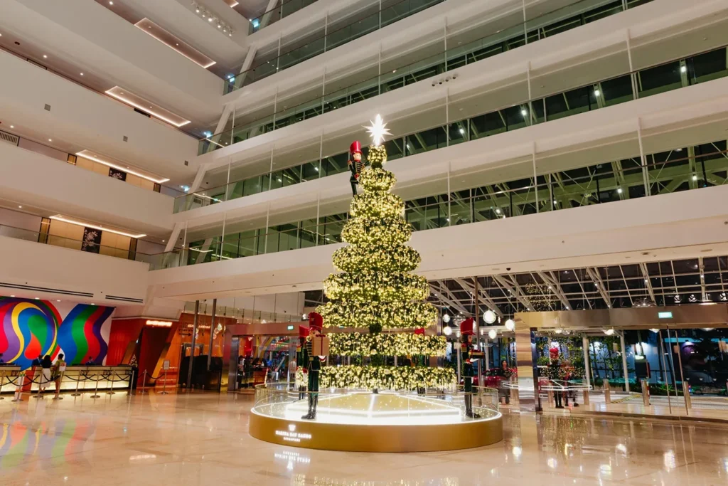 Marina Bay Sands MBS Christmas 2025 The Nutcracker Butler Hotel Lobby Nighttime Client Photos