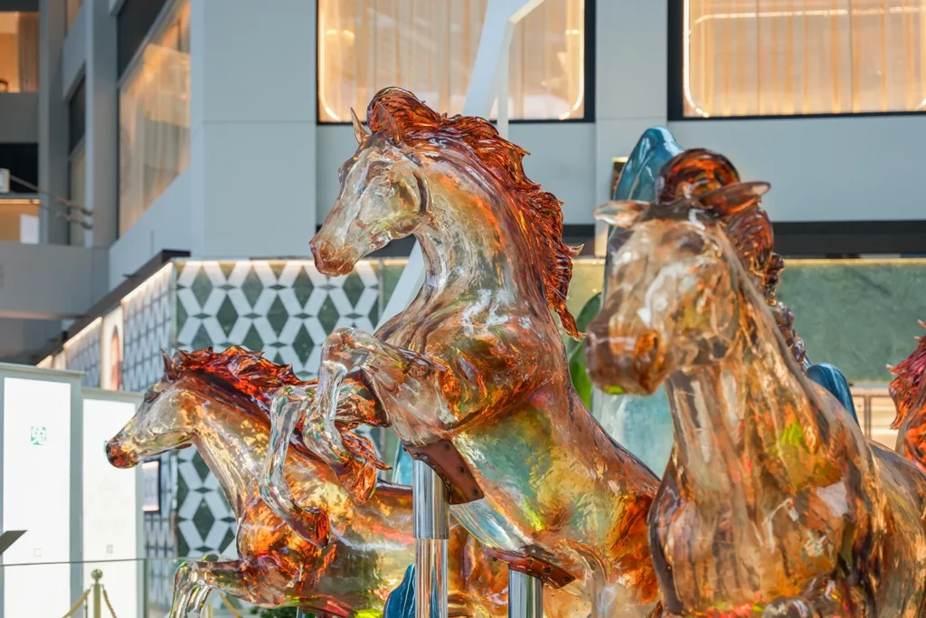 Marina Bay Sands MBS Chinese Lunar New Year CNY LNY Horse 2026 With Blazing Spirits Grand South Colonnade Daytime