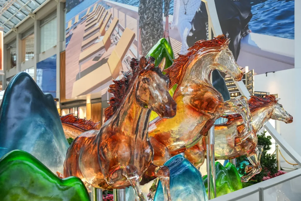 Marina Bay Sands MBS Chinese Lunar New Year CNY LNY Horse 2026 With Blazing Spirits Grand South Colonnade Daytime