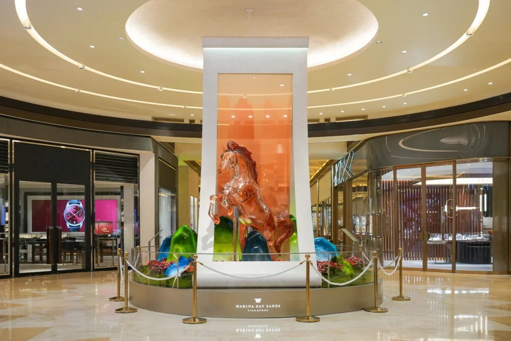 Marina Bay Sands MBS Chinese Lunar New Year CNY LNY Horse 2026 With Blazing Spirits B2M