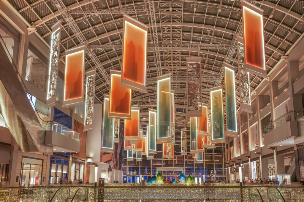 Marina Bay Sands MBS Chinese Lunar New Year CNY LNY Horse 2026 With Blazing Spirits Grand South Colonnade Nighttime