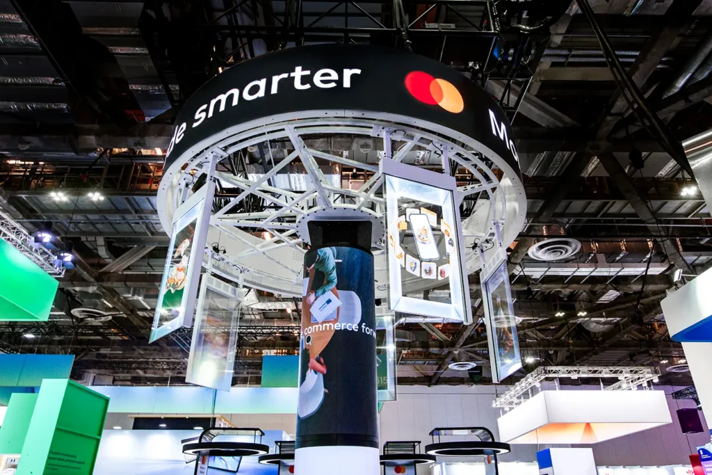 Mastercard @ NRF 2026 - Cylindrical LED