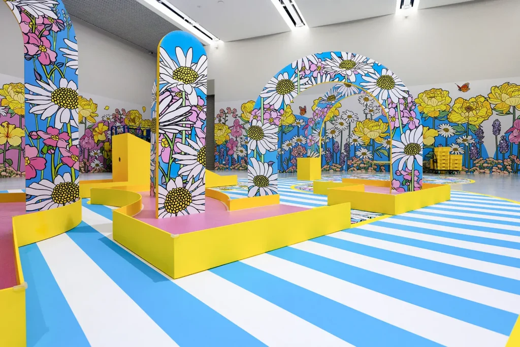 Bloomyard by Graphic Rewilding - Mini-Golf Course Close-Up