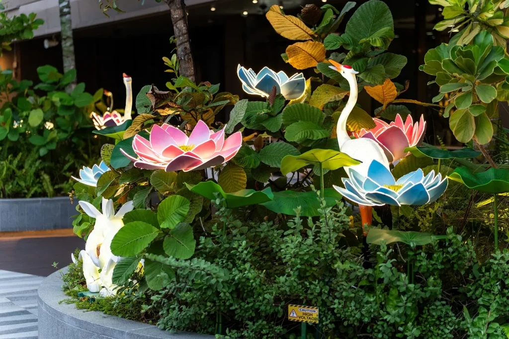 Moonlit Wonder at Pasir Ris Mall - Seating Décor Close-Up